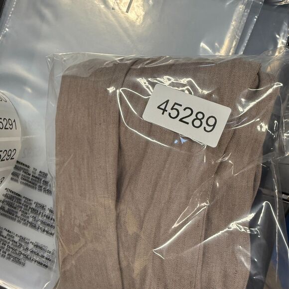 New J. Jill Pants Women PXS Petite Beige Mid Rise Flat Front Linen Stretch - Picture 9 of 9